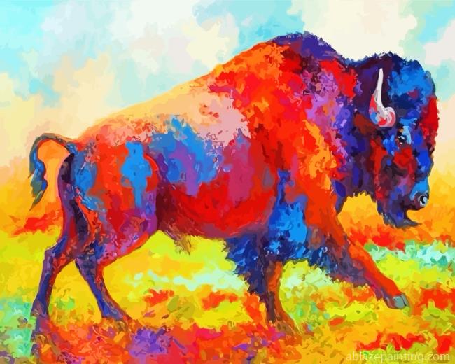 Colorful Bison Paint By Numbers.jpg