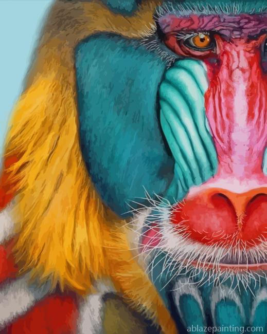 Mandrill Monkey New Paint By Numbers.jpg