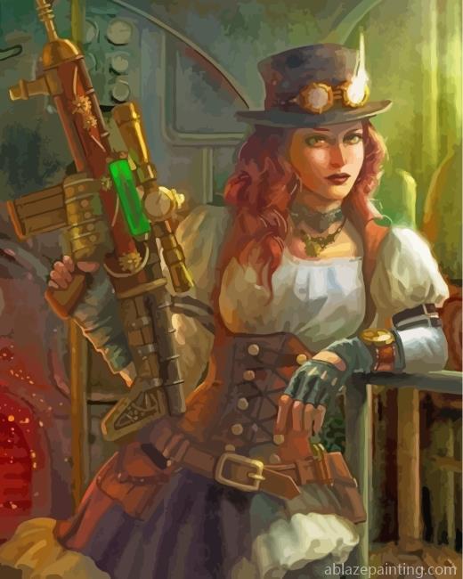 Victorian Steampunk Lady Paint By Numbers.jpg
