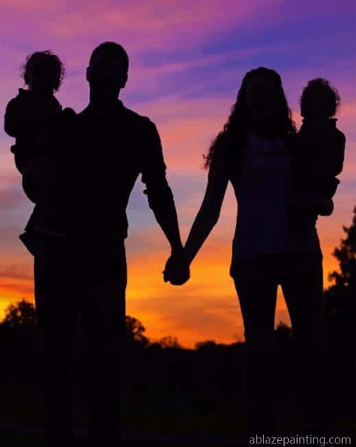 Happy Familly Silhouette New Paint By Numbers.jpg