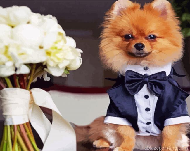 Dog With Suit For Wedding Paint By Numbers.jpg