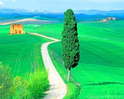 Country Road Tuscany Italy Paint By Numbers.jpg