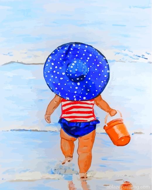 Little Girl In Beach Paint By Numbers.jpg