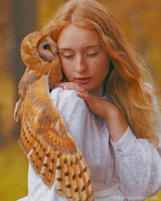 Blonde Girl With Owl Birds Paint By Numbers.jpg