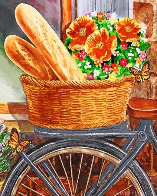 Bicycle And Basket Paint By Numbers.jpg