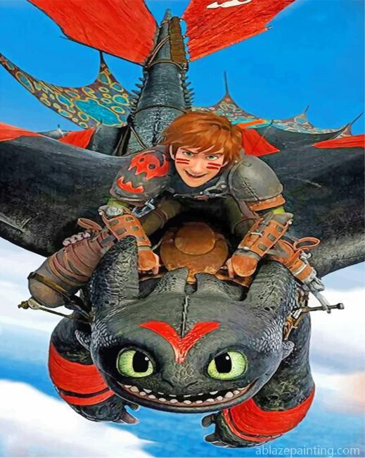 Dragon Toothless And Hiccup Paint By Numbers.jpg