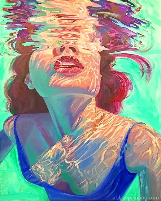 Woman Swimming In The Pool New Paint By Numbers.jpg