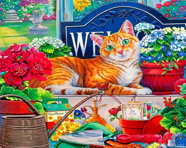 Cute Orange Cat Paint By Numbers.jpg