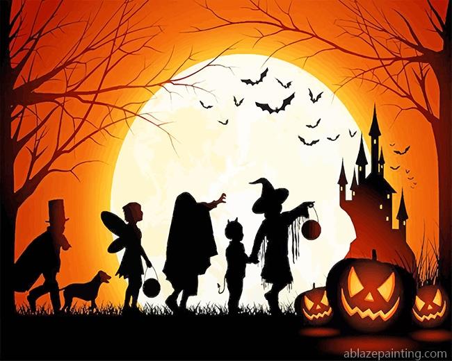 Halloween Celebration Silhouette New Paint By Numbers.jpg