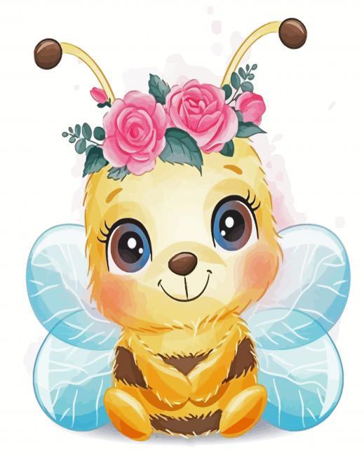 Cute Bee Paint By Numbers.jpg