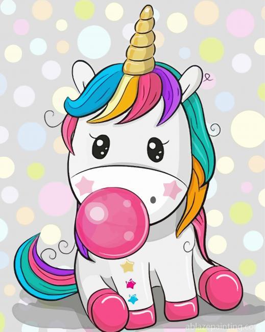 Unicorn Blowing Bubble Gum Paint By Numbers.jpg