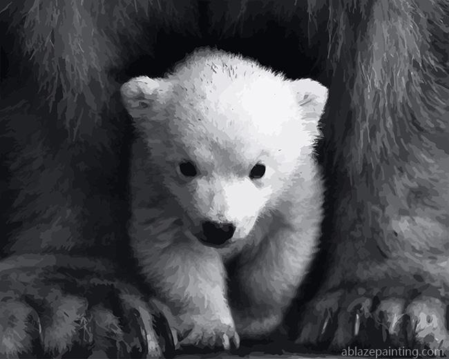 Cute Little White Bear New Paint By Numbers.jpg