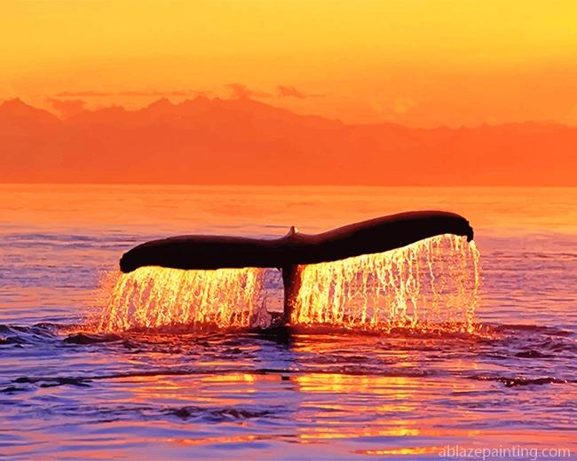 Sunset Whale Fluke Paint By Numbers.jpg