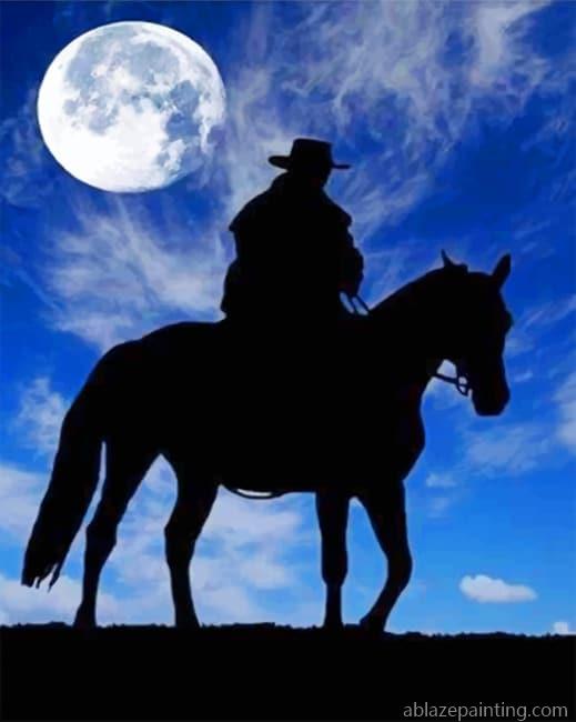 Cowboy Under The Moon New Paint By Numbers.jpg