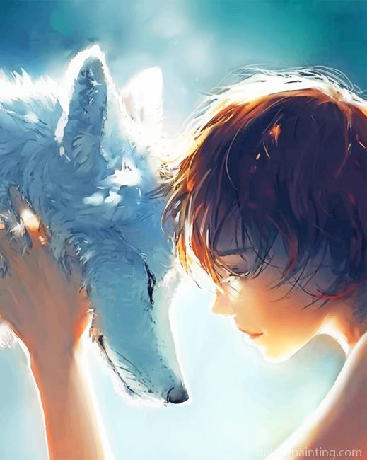 Wolf And Girl New Paint By Numbers.jpg
