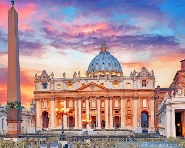 St Peters Square Rome Paint By Numbers.jpg