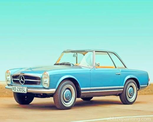 Mercedes Benz Classic Car New Paint By Numbers.jpg