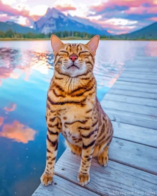 Bengal Cat In A Seascape New Paint By Numbers.jpg