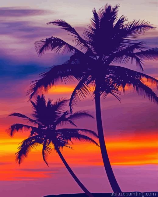 Sunset Palm Trees Paint By Numbers.jpg