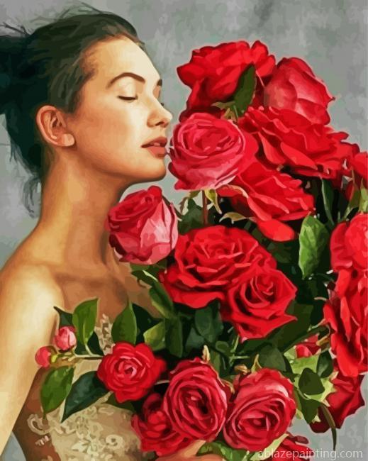 Lady With Flowers Paint By Numbers.jpg