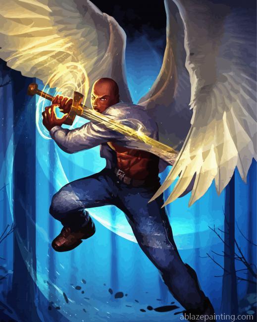 Black Angel Warrior Paint By Numbers.jpg