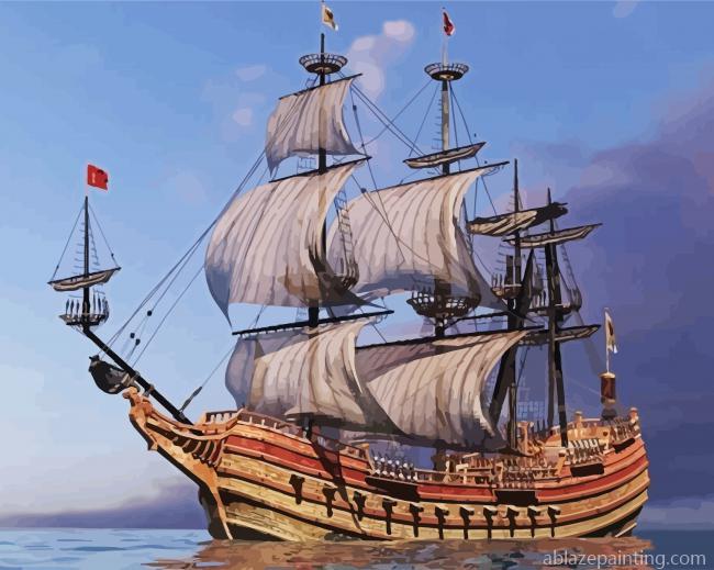 Aesthetic Galeon Ship Paint By Numbers.jpg