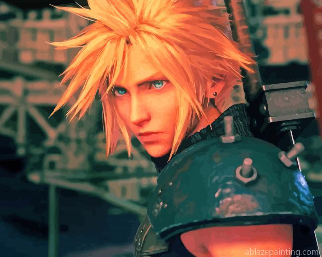 Cloud Strife Final Fantasy Game Paint By Numbers.jpg