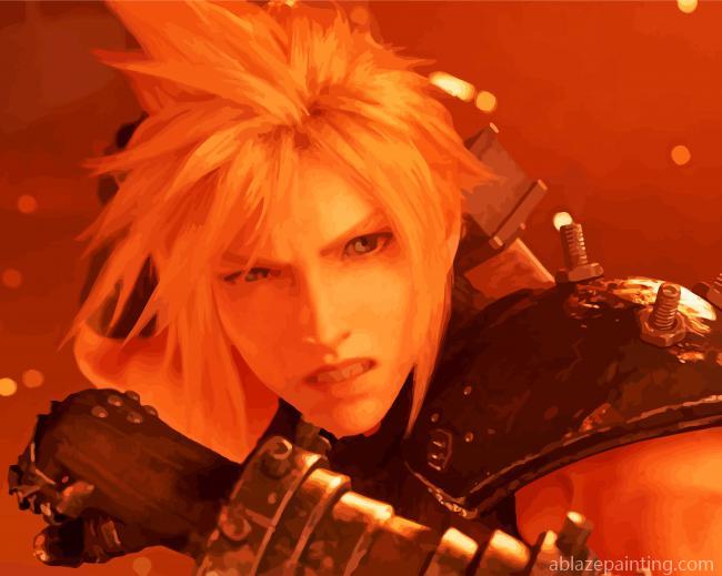 Video Game Final Fantasy Cloud Strife Paint By Numbers.jpg