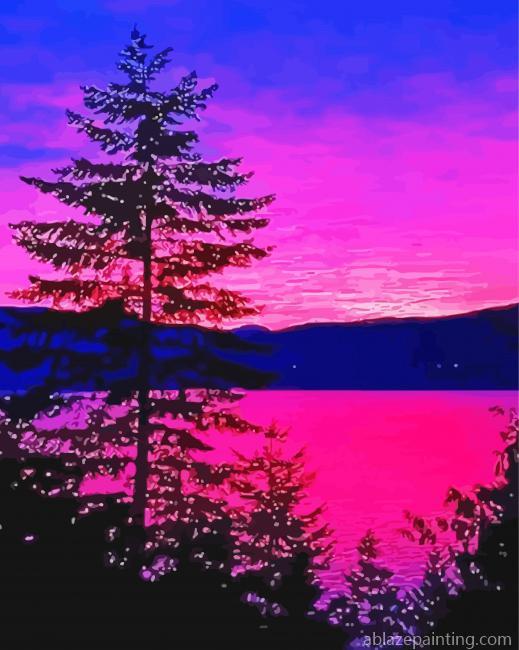 Sunset Pink Sky Paint By Numbers.jpg