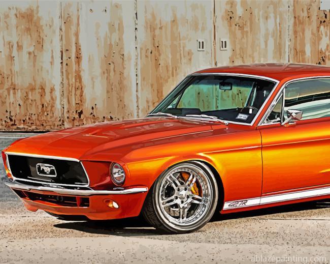 Orange 1967 Mustang Paint By Numbers.jpg