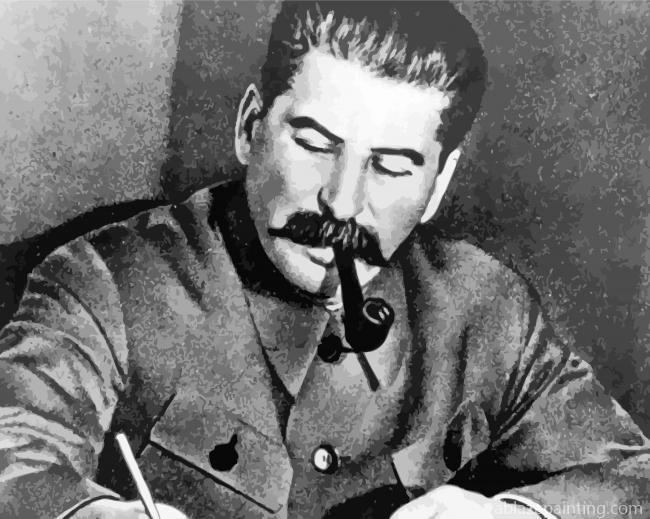 Joseph Stalin Monochrome Paint By Numbers.jpg